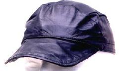 Leather Slouch Cap